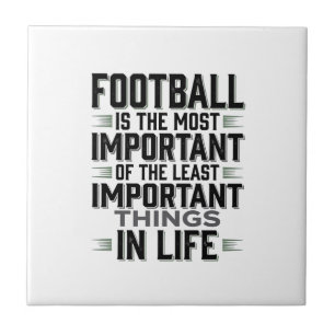 Football Quote Vintage Typography Shirt Design_1 Ceramic Tile