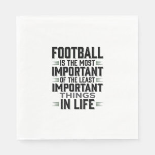 Football Quote Vintage Typography Shirt Design_1 Napkin