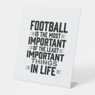 Football Quote Vintage Typography Shirt Design_1 Pedestal Sign