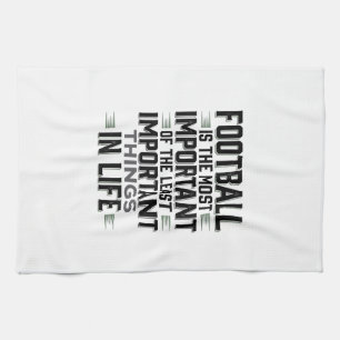 Football Quote Vintage Typography Shirt Design_1 Tea Towel