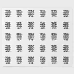 Football Quote Vintage Typography Shirt Design_1 Wrapping Paper