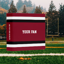 Football Red & Black Personalised