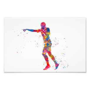Football referee photo print