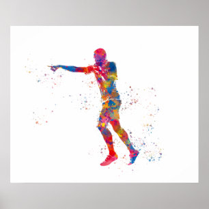 Football referee poster