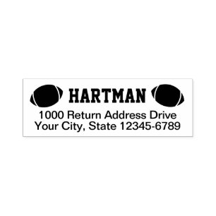Football Return Address Self-inking Stamp