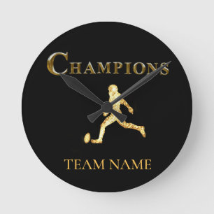 FOOTBALL ROUND CLOCK