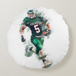 Football Round Cushion