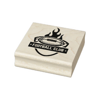 Football Rubber Stamp