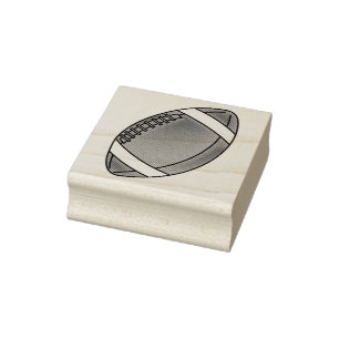 Football Rubber Stamp