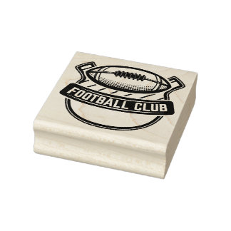 Football Rubber Stamp