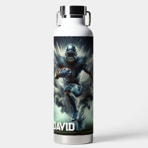 Football Running Quarterback Water Bottle