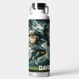 Football Running Quarterback Water Bottle