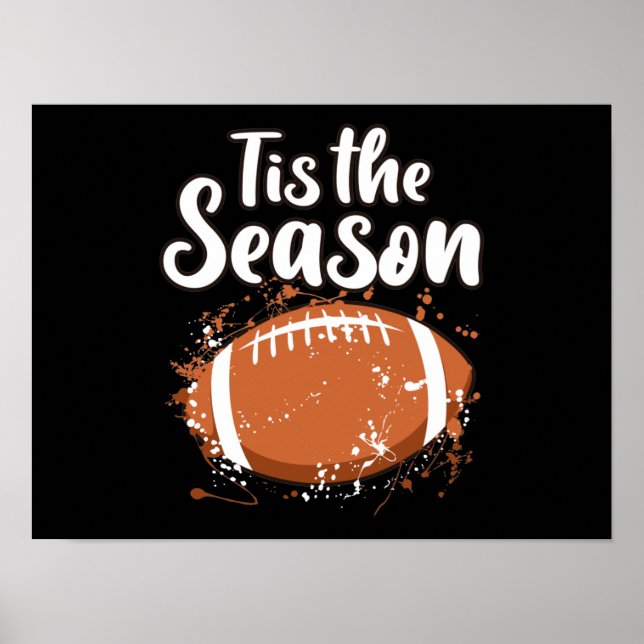 Football Season Player Coach Footballer Game Day Poster (Front)