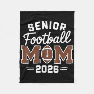 Football Senior Mum Proud Senior Year Mama Cl Of 2 Fleece Blanket