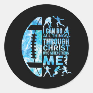 Football-shirt Christian Women Boys Men Christ Rel Classic Round Sticker