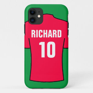 Football Shirt in Red iPhone 11 Case