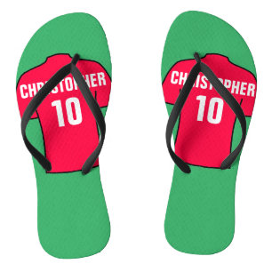 Football Shirt in Red Thongs