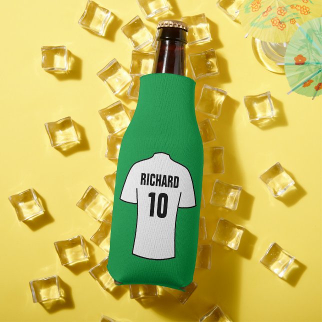 Football Shirt in White Bottle Cooler (In Situ Summer)