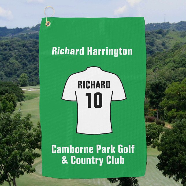 Football Shirt in White Golf Towel (Creator Uploaded)