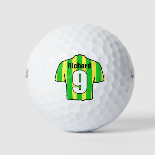 Football Shirt with Name and Number Golf Balls