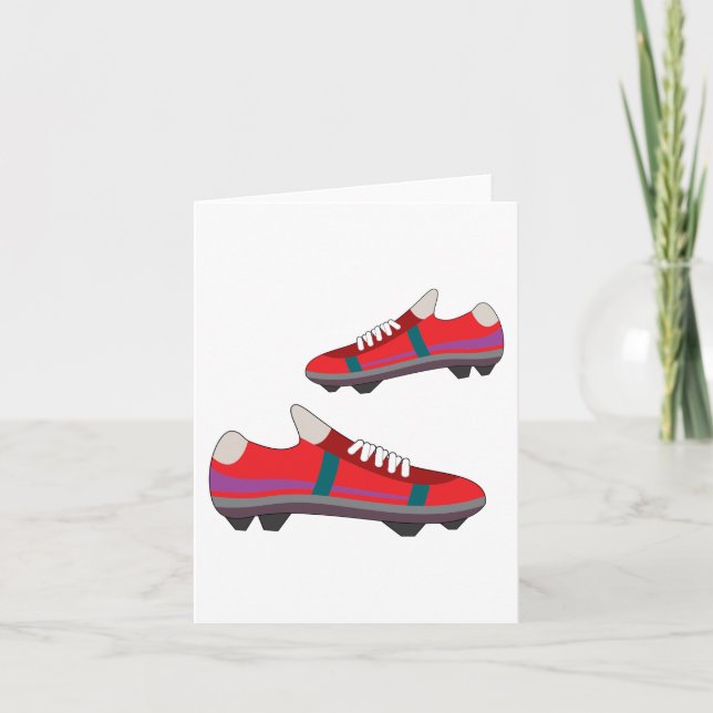 Football Shoes Note Cards (Front)