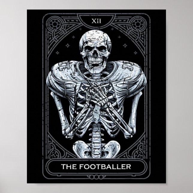 Football Skeleton  Poster (Front)