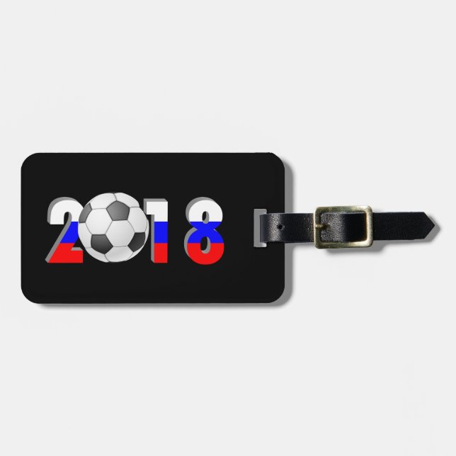 FOOTBALL SOCCER  2018 LUGGAGE TAG (Front Horizontal)