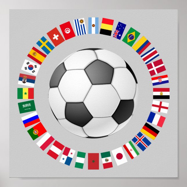 FOOTBALL SOCCER  2018 POSTER (Front)