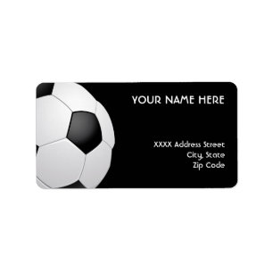Football Soccer Address Labels