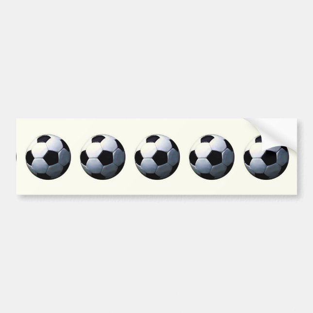 Football - Soccer Ball Bumper Sticker (Front)