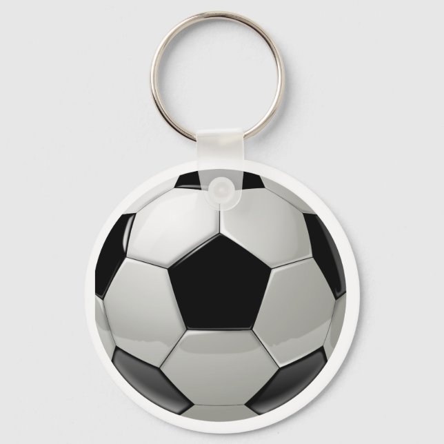 Football Soccer Ball Key Ring (Front)