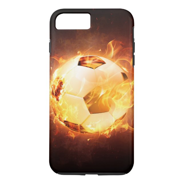 Football Soccer Ball on Fire Case-Mate iPhone Case (Back)