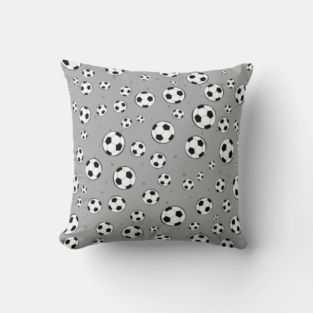 Football / Soccer Ball Seamless Pattern  Cushion (Front)