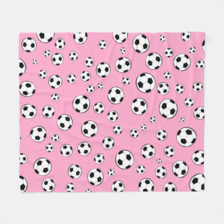 Football / Soccer Ball Seamless Pattern   Fleece Blanket