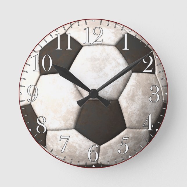 Football Soccer Ball Sports-lover's Clock (Front)