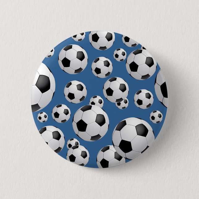 Football Soccer Balls Button (Front)