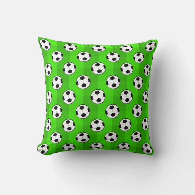 Football / Soccer Balls - Seamless Pattern  Cushion (Front)