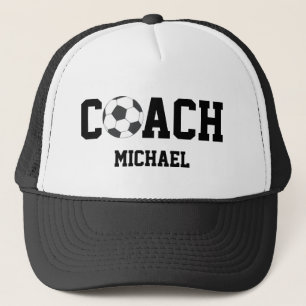 football / soccer COACH Personalized  Trucker Hat