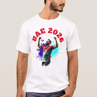 Football Soccer Goal Celebration UAE Flag 2026 T-Shirt