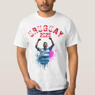 Football Soccer Goal Celebration Uruguay Flag 2026 T-Shirt