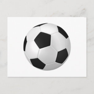 football soccer postcard
