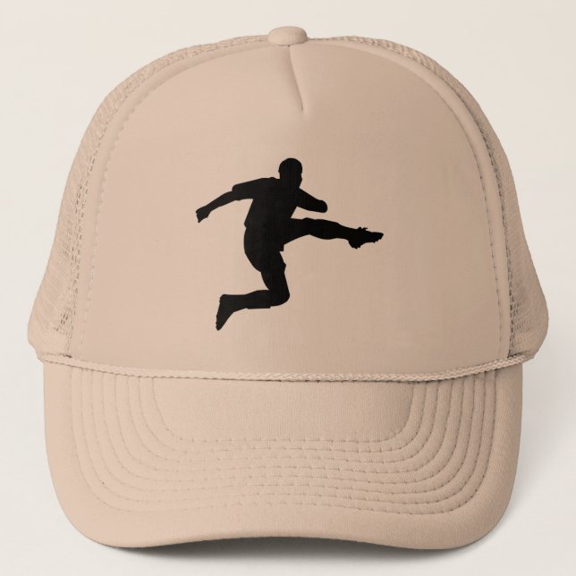 Football Soccer Shooter | Soccer Football Trucker Hat (Front)