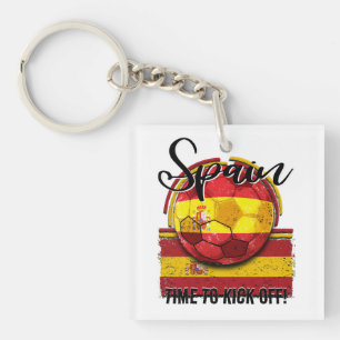 Football Spain Flag, Spanish Soccer Team Key Ring