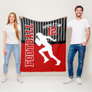 Football 🏈 Sport - Dark Red Fleece Blanket