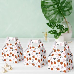 Football Sport Pattern Favour Box