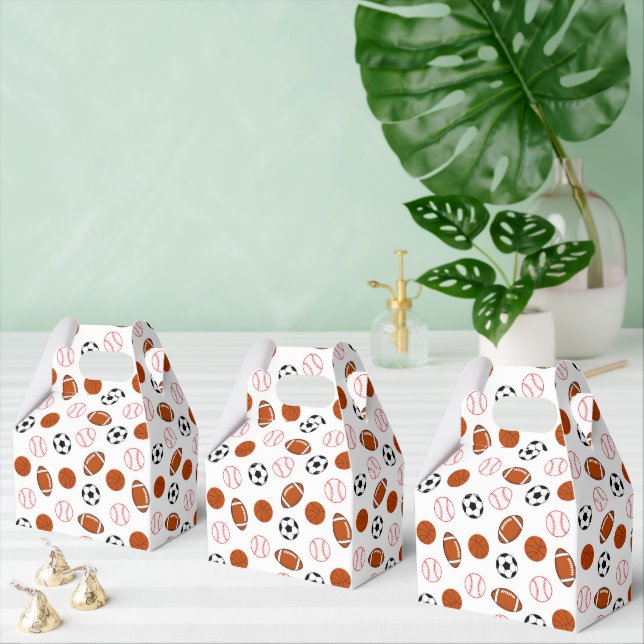 Football Sport Pattern  Favour Box (Multiple)