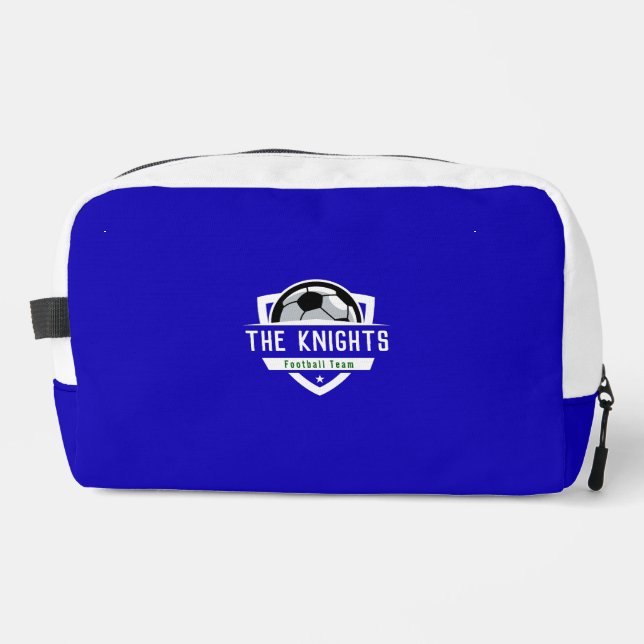 Football Sport Royal Blue Dopp Kit (Front)