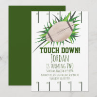 Football Sport TouchDown Party Tailgating Birthday