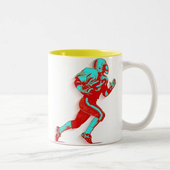 Football Sport Two-Tone Coffee Mug (Right)