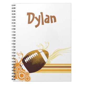 Football Sports Ball Game Personalised Name Notebook